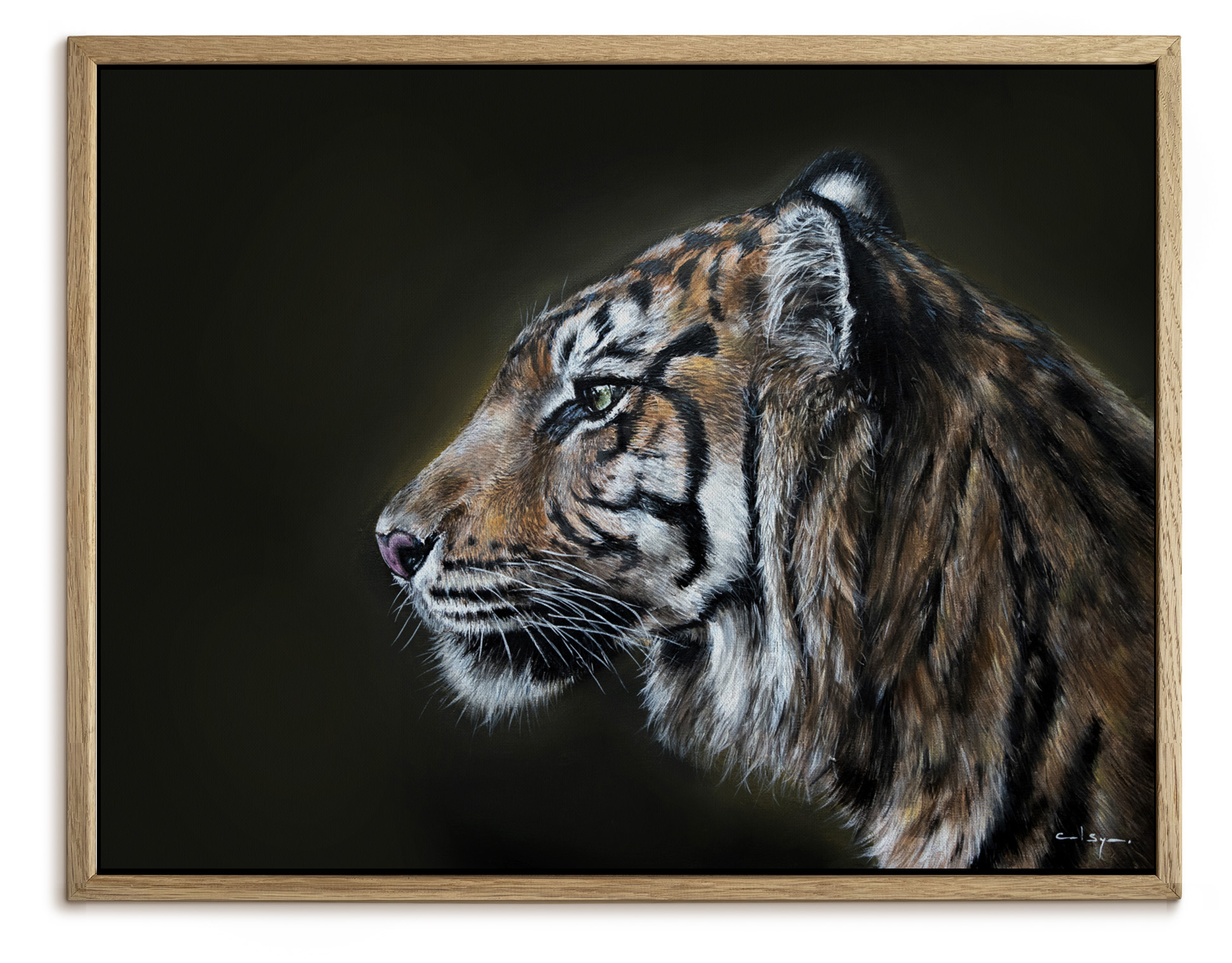Tiger Acrylic Painting