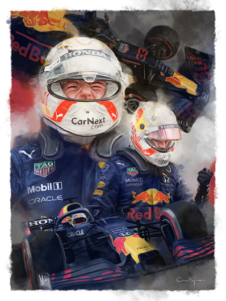 Max Verstappen F1 Red Bull Driver.