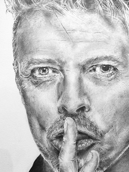 David Bowie Pencil Portrait.
