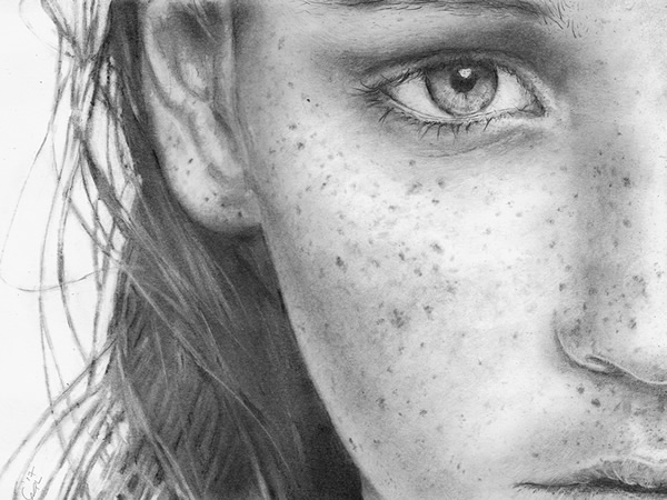 Girl Face drawing